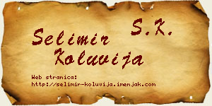 Selimir Koluvija vizit kartica